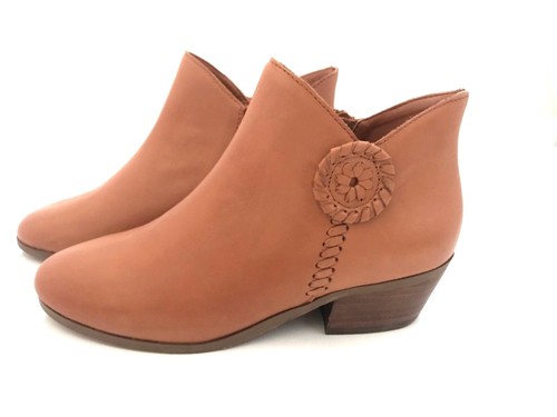 Jack Rogers Stiefel Größe 5,5 Leder Eiche Braun Damen Stiefeletten Schuhe - Bild 4 von 12