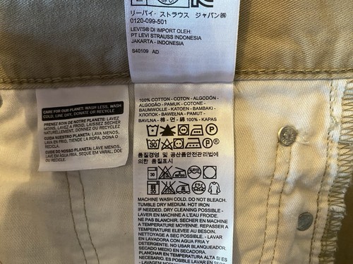Men’s 514 Levi’s Straight Fit Chinchilla Twill Pants Size 34 X 34 - Picture 12 of 14