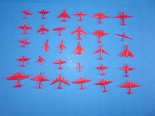 Lot of 30 Vintage plastic Cereal Airplane Military Fighter Jet Plastic Toys NOS