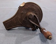 Antique Pat' 1870 Cast Iron Nutmeg Grater Grinder - All Original - Clean - Works