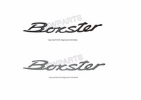 Porsche Boxster Genuine Emblem Black And Titanium For Trunk Lid on sale Porsche Boxster Genuine Emblem Black And Titanium For Trunk Lid on sale