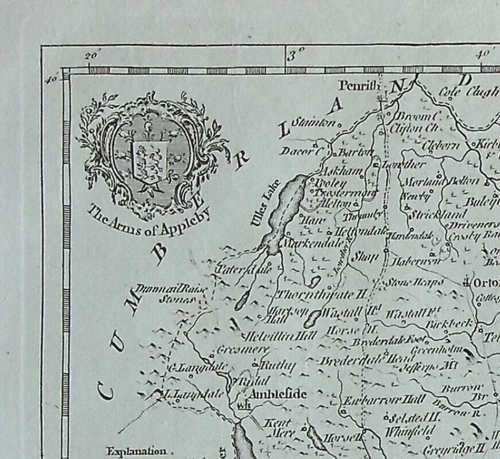 WESTMORELAND, WESTMORLAND, original antique county map, Thomas Kitchin, 1786 - Picture 4 of 5