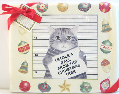 Set/2 Alice's Cottage Cotton Flour Sack Kitchen Tea Towel Cat Burglar - NEW