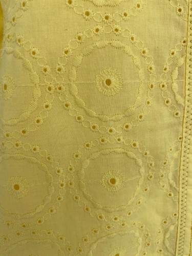 Womens CHICO'S EYELET JACKET TUNIC with TANK TOP TWO PIECE SET Yellow SIZE1-2 - Picture 5 of 12