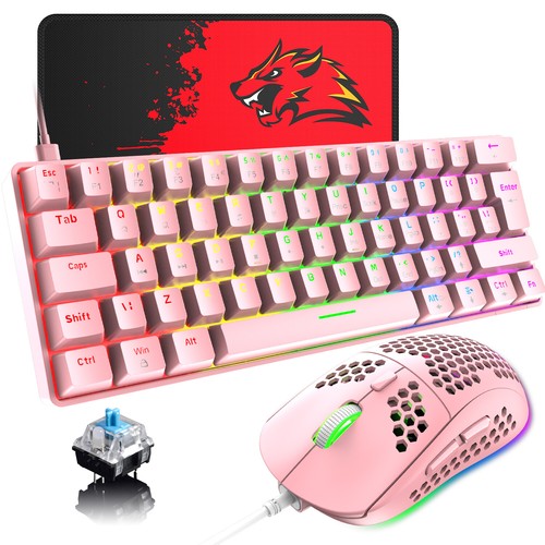 TKL Mechanical Wired Gaming Keyboard and Mouse RGB Backlit for PC PS4 Xbox one - Picture 15 of 19