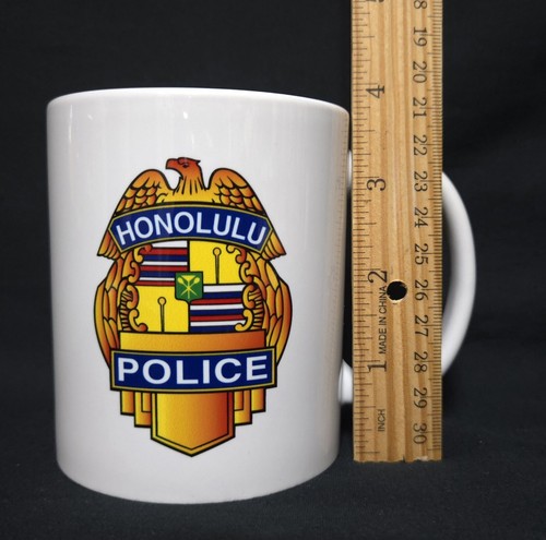 Tazza da caffè HONOLULU DIPARTIMENTO POLIZIA - HPD SHOPO RITIRATA - 2 lati - Nuova - Foto 7 di 7