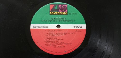 Bette Midler – Songs For The New Depression LP VG 1976 Vinyl - Picture 3 of 5