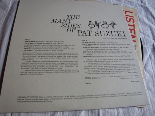 NM/M original Pat Suzuki Many Sides RCA 2005 mono deep groove beautiful - Picture 3 of 3