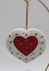 Vintage Ceramic Heart Sachet Pomander Potpourri Holder Hangers 2 Valentine's