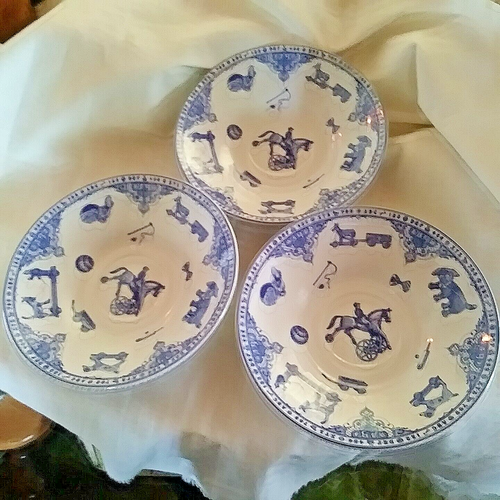 3-Spode Edwardian Childhood CEREAL BOWLS Children Made in England F1767-W - Picture 2 of 7