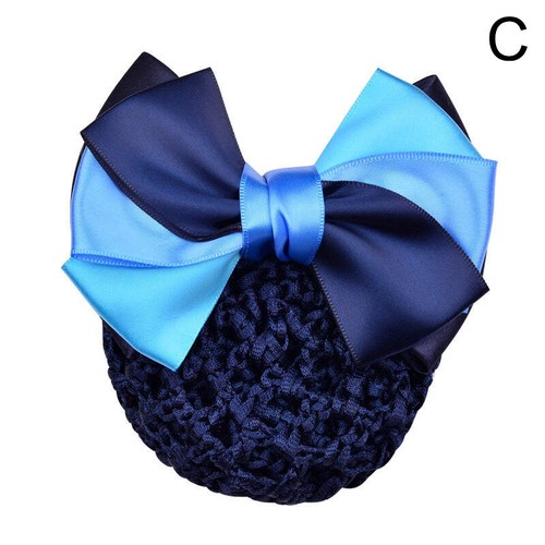 Pinza para el cabello con red moño cubierta moño pasador rebotar accesorios red para el cabello mujeres niñas - Imagen 15 de 18