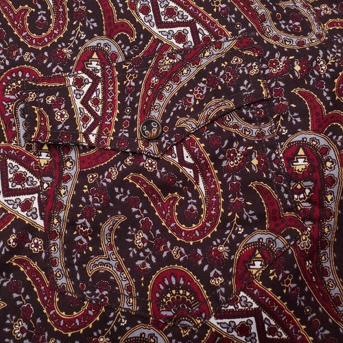 Cody James Hemd Herren Extra Large Burgund Paisley Allover Print Western Cowboy - Bild 3 von 15