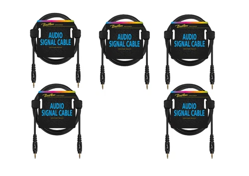 Stereo Aux Kabel 9 m 3,5mm Klinke auf 3,5mm Klinke AC-266-030 Set 5 Stück Audio