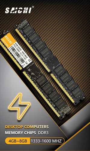 4GB DDR3 1600MHz PC3-12800 240-pin Memory RAM UDIMM for Desktop lifetime warrant - Picture 3 of 8