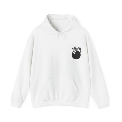STÜSSY 8 BALL REP HOODIE, Streetwear Sweatshirt, Urban Fashion, Cool Pullover, - Picture 6 of 25
