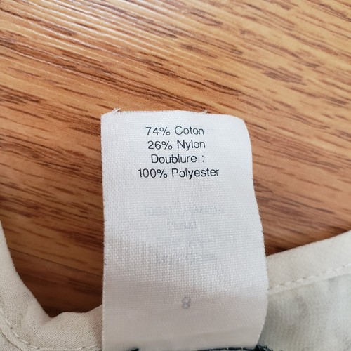 J Crew Size 8 Womens Cream Top Tank Lace Overlay Side Zipper - Picture 8 of 12