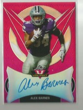 2019 Leaf Valiant Pink Alex Barnes Auto Autograph RC Rookie Card #ed 11 / 15