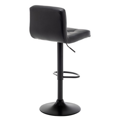 2 X Black Bar Stools, Chicago, Faux Leather, swivel, height adjustable - Picture 6 of 12