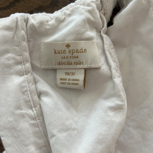 Kate Spade New York Skirt The Rules White Dress W/ White Bow ( 4 ) - Picture 8 of 8