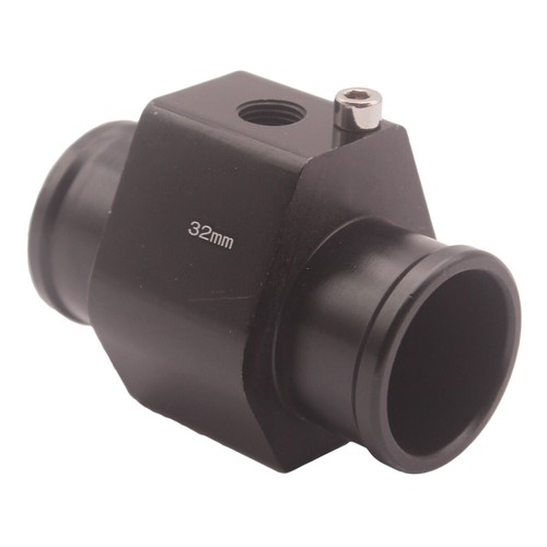 32mm Black Water Temperature Temp Sensor Gauge Joint Pipe Radiator Hose Adapter - Picture 5 of 12