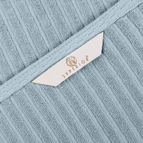 Soho Ribbed Textured Cotton Ultra-Absorbent Bath Towel Set of 4 - Picture 135 of 151