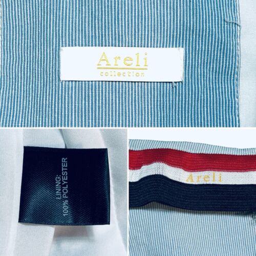 Areli Collection Hosenanzug Gr. 2 Sommer blau Nadelstreifen Karriere Blazer Hose - Bild 15 von 15