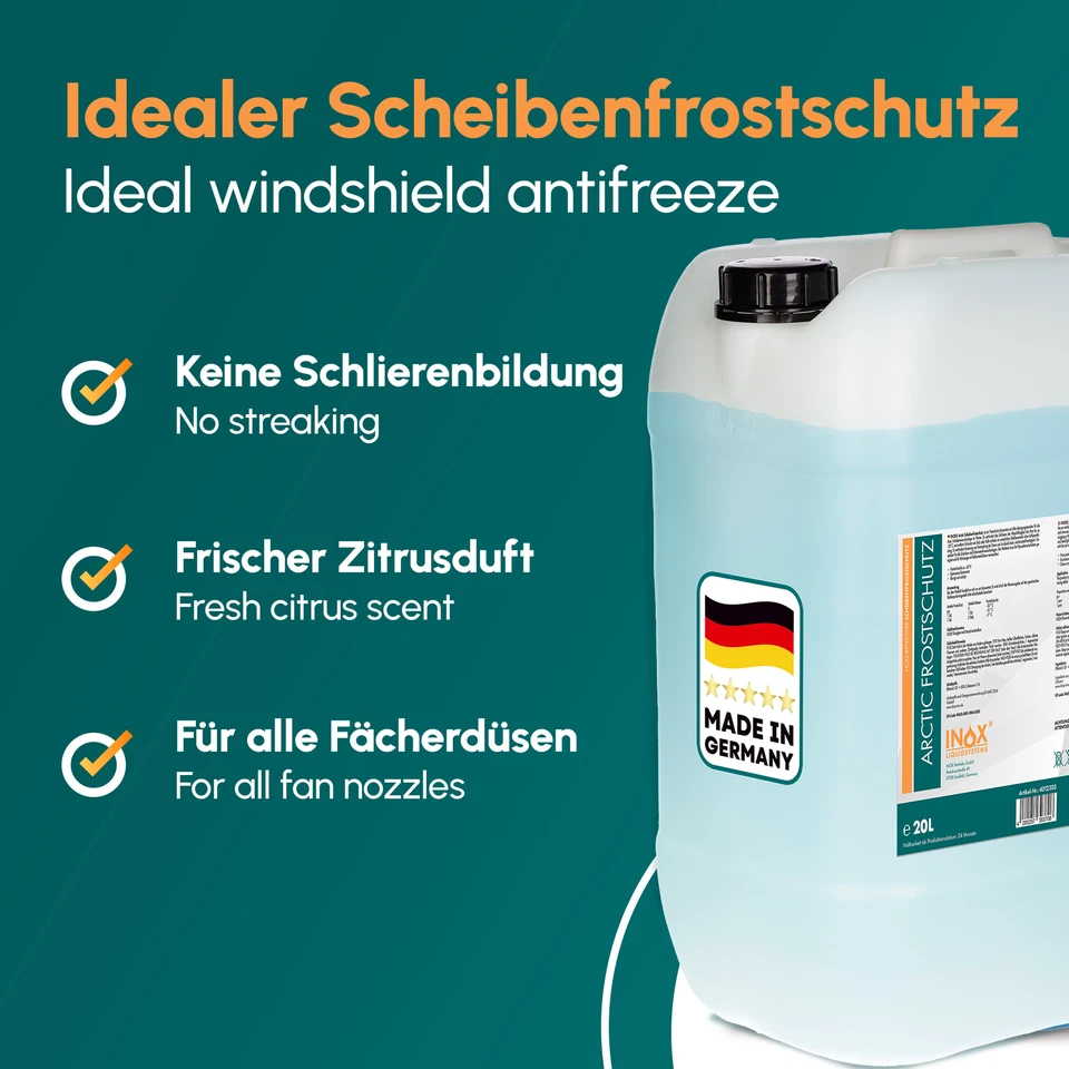 INOX® concentrado anticongelante de disco, 20L - anticongelante de invierno hasta -30C - Imagen 2 de 4
