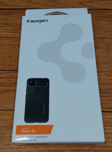 Spigen Google Pixel 4a Case Rugged Armor Shockproof Slim Cover Black ACS01015