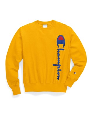 yellow champion sweatshirt
