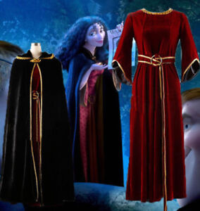 NEW Rapunzel Tangled Princess Mother Gothel Dress Made Cosplay Costume