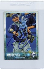 2015 Topps #US278 Rene Rivera Rays Signed Auto *J4379