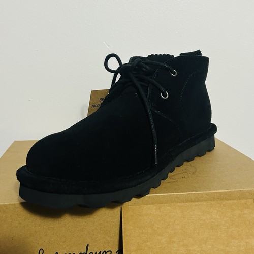 Bearpaw Skye Black Suede Cozy Chukka Boots 2578W Women's Choose Sz, NEW!!! - Picture 3 of 5