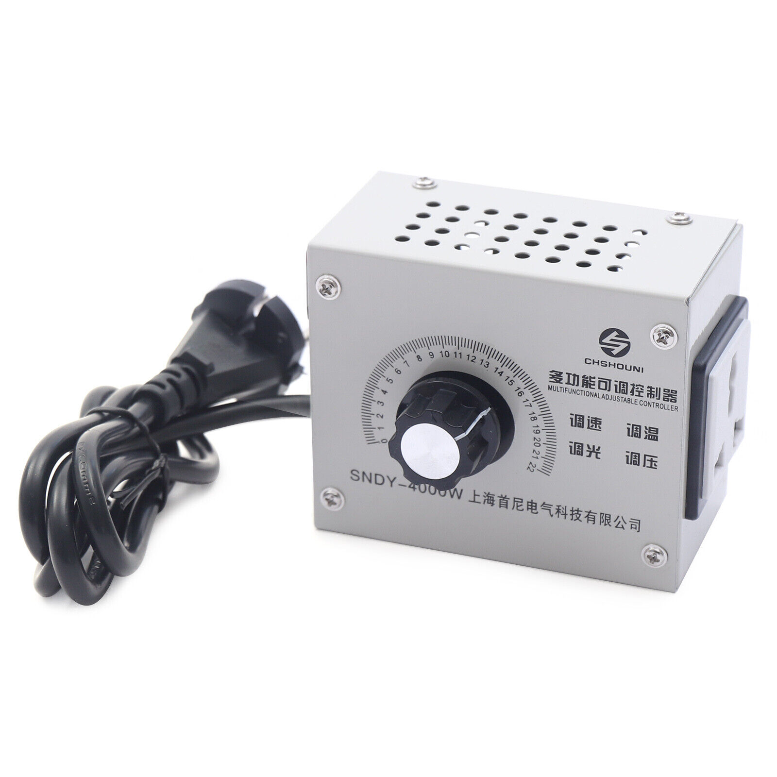 DEWIN Voltage Regulator, Drehzahlregler 230V Motor AC 220V 4000W SCR  Spannungsregler Motor Lüfter Drehzahlregler Dimmer Elektrowerkzeug  Einstellbar (EU Plug) : : Baumarkt