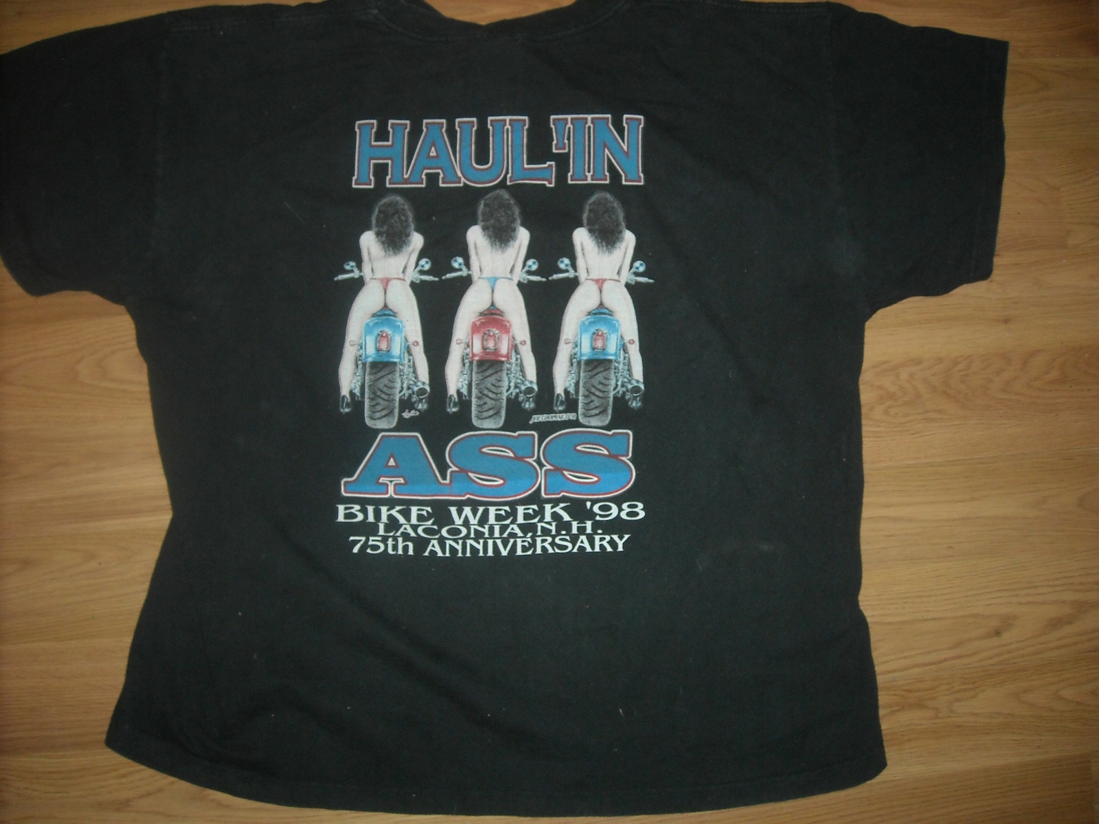 VTG 90S 2XL HAULIN ASS HARLEY DAVIDSON BIKE WEEK MOTORCYCLE LACONIA NH hemd VTG 90S 2XL HAULIN ASS HARLEY DAVIDSON BIKE WEEK MOTORCYCLE LACONIA NH hemd
