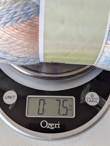 TWO 7 oz Skeins Cascade Yarns PINWHEEL Yarn COLOR 30 Pastels BLUE Pink WHITE - Picture 7 of 8