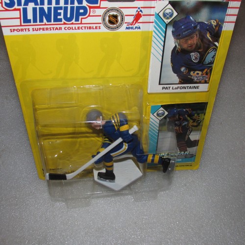 Startaufstellung 1993 Pat LaFontaine NHL Buffalo Sabers (Rookie Piece) - Bild 4 von 6