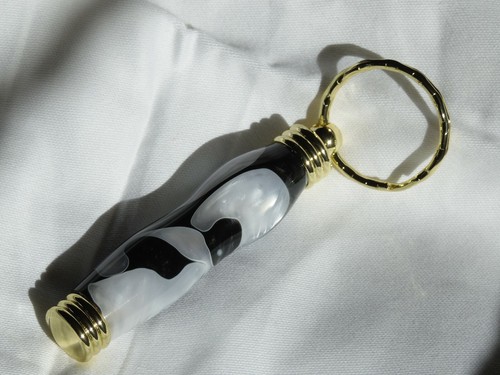 Hand Turned Acrylic Key Chain - Picture 1 of 2