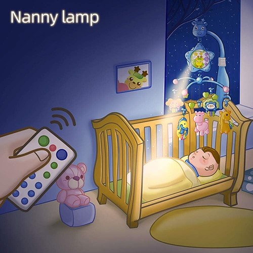 Baby Mobile for Crib with Musicial and Lights, Remote, Lamp, Projector for Pack  - Picture 7 of 9