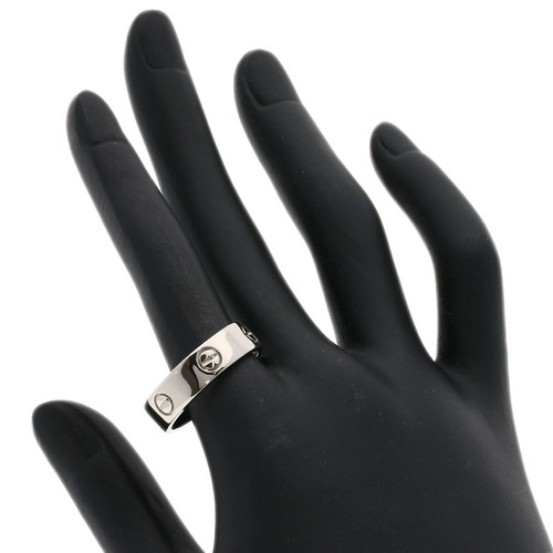 CARTIER Ring love ring #61 K18 White Gold - Picture 5 of 6