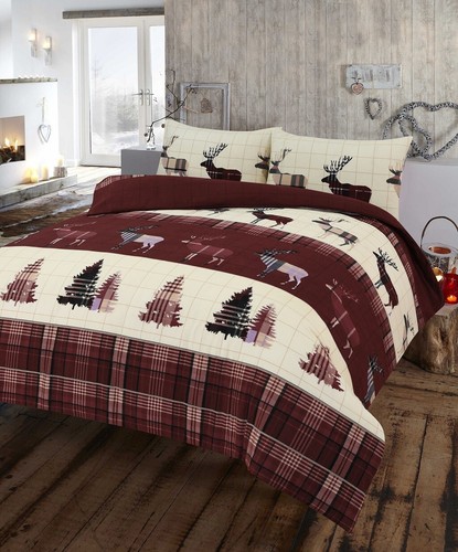 Juego de cama con funda nórdica edredón 100 % algodón cepillado de franela doble king individual - Imagen 30 de 113