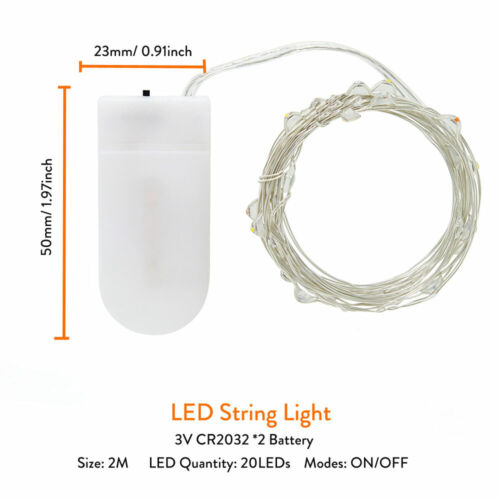 1M 2M 3M 5M 10M Copper Wire LED String lights USB Bottle Stopper Holiday Light - Picture 21 of 22