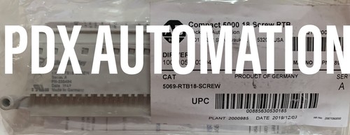 2019 Allen Bradley 5069-RTB18-SCREW Compact Logix Terminal Block Ser A