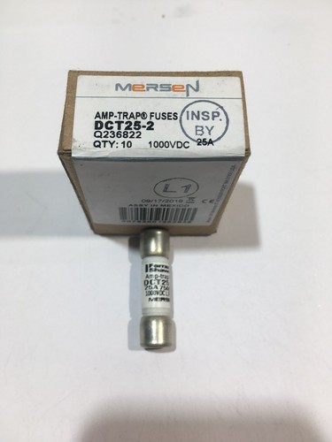 FERRAZ SHAWMUT MERSEN DCT25-2 25A 1000VDC Amp Trap Fuse JPSF683 Pack of 1/5/10 - Picture 2 of 4