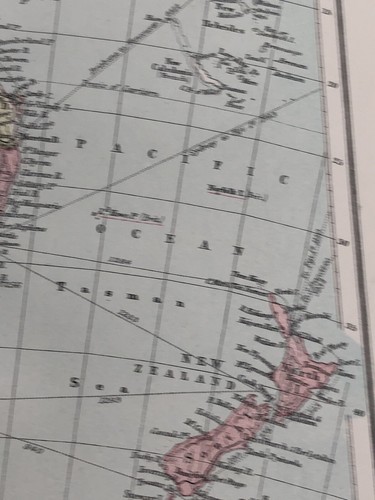 Map Of Australasia Original Print Phillip Antique Political 1905 #7 B - Picture 7 of 8