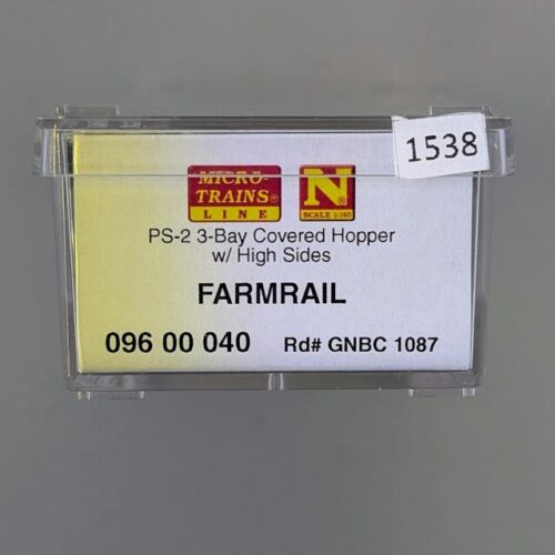 Micro-Trains 09600040 N Scale PS-2 3-Bay Covered Hopper w/High Sides - Farmrail - Picture 2 of 2
