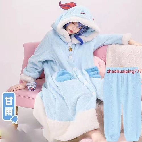 Genshin Impact Furina Klee Pyjama warm verdickend Nachthemd Freizeitkleidung - Bild 10 von 47