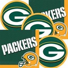 Green Bay Packers NFL Football Team Logo Plates And Napkins Serves 16