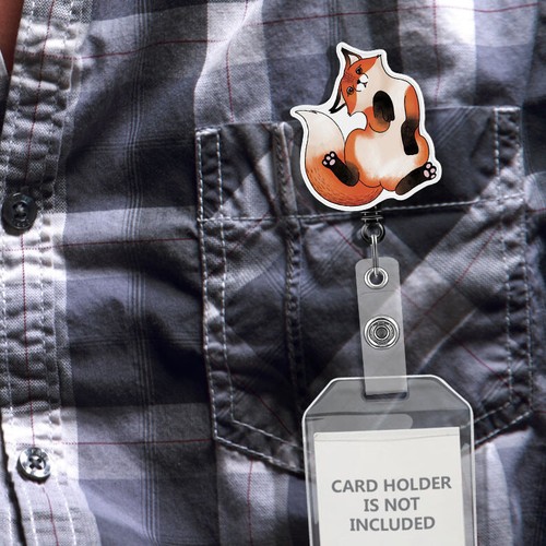 Animal Retractable ID Name Card Key Tag Badge Reel Holder Alligator Swivel Clip - Picture 34 of 135