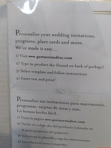 Platinum Hearts on White Paper Tri-fold wedding programs 50ct Gartner(61301)NEW - Picture 5 of 5