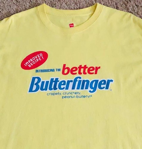 Maglietta Butterfinger Candy Bar Introducing The Better Butterfinger Giallo Taglia L - Foto 2 di 5